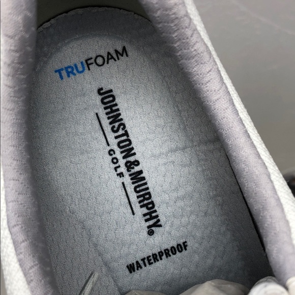 NEW Johnston & Murphy Golf Shoes Amherst GL1 Sport Hybrid White Coated Knit 10M - Picture 11 of 17